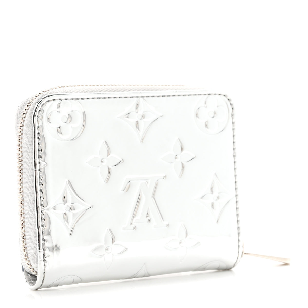 Monogram Mirror Zippy Coin Purse Silver