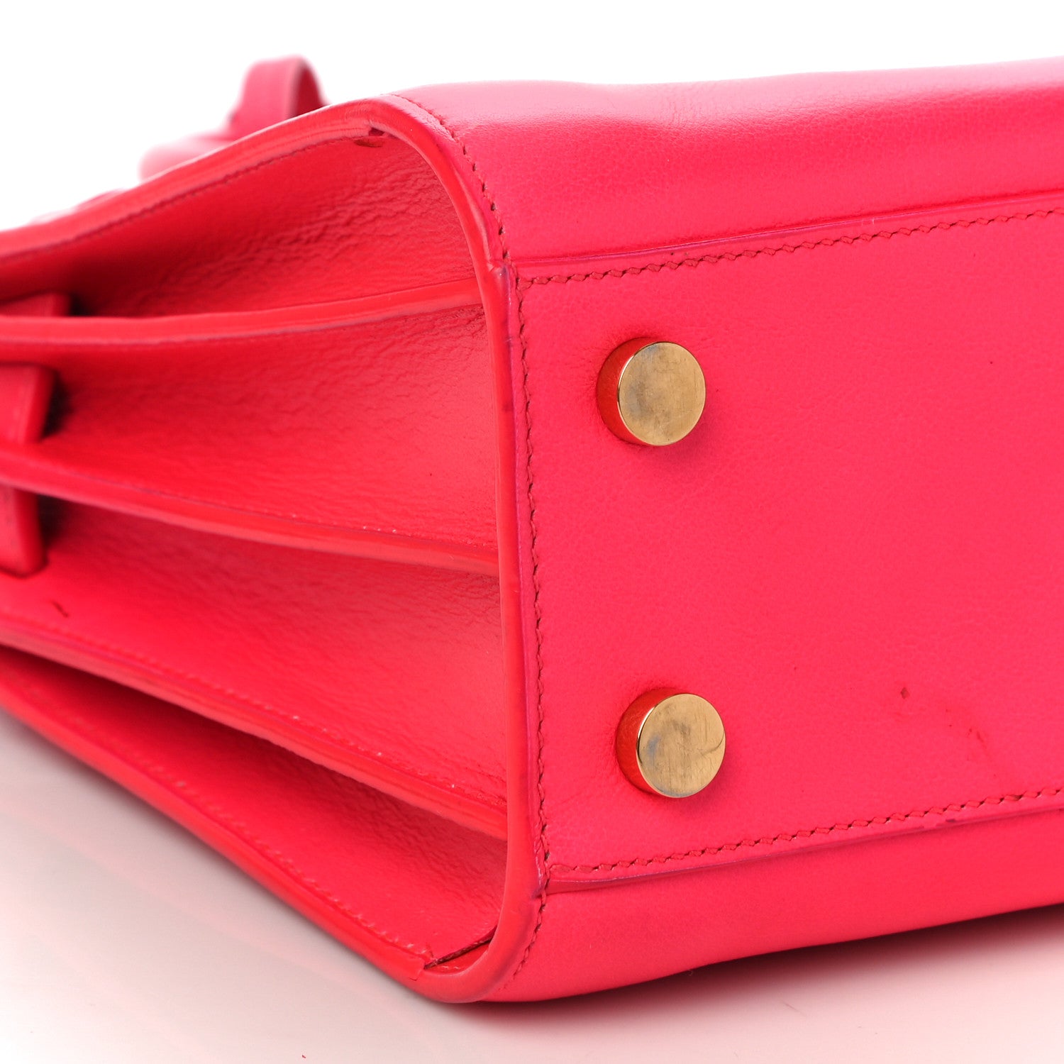 Saint Laurent Calfskin Nano Sac De Jour Lipstick Fuchsia 8 of 10