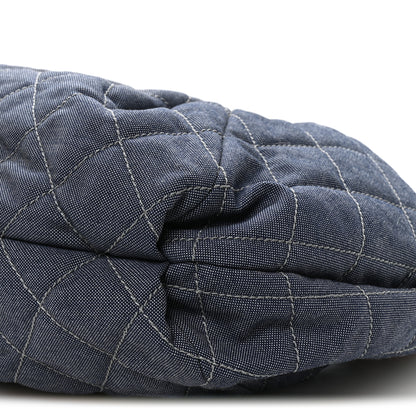 Chanel Denim Quilted Large Stretch Spirit Cabas Blue 10 of 10
