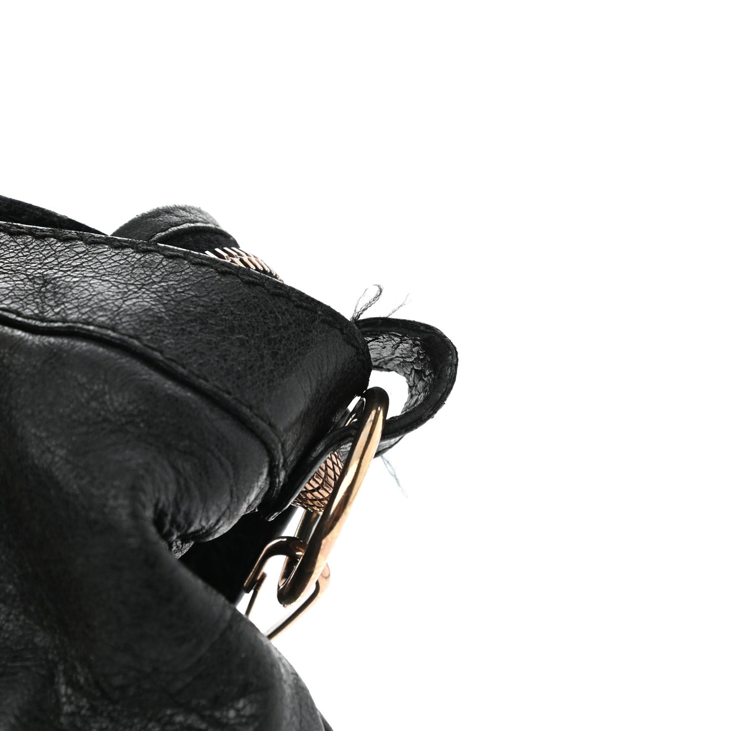 Agneau Giant 12 Rose Gold Hardware Town Black