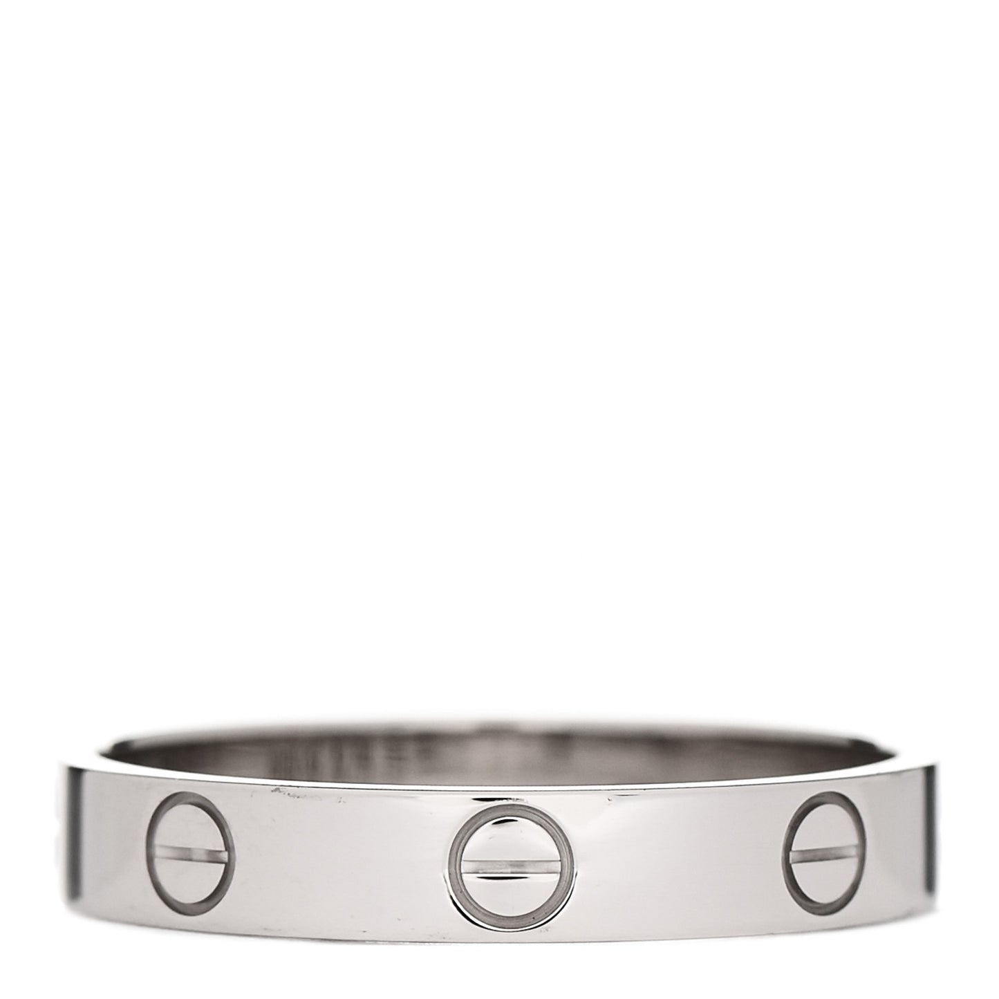 18K White Gold 3.5mm LOVE Wedding Band Ring 59 8.75