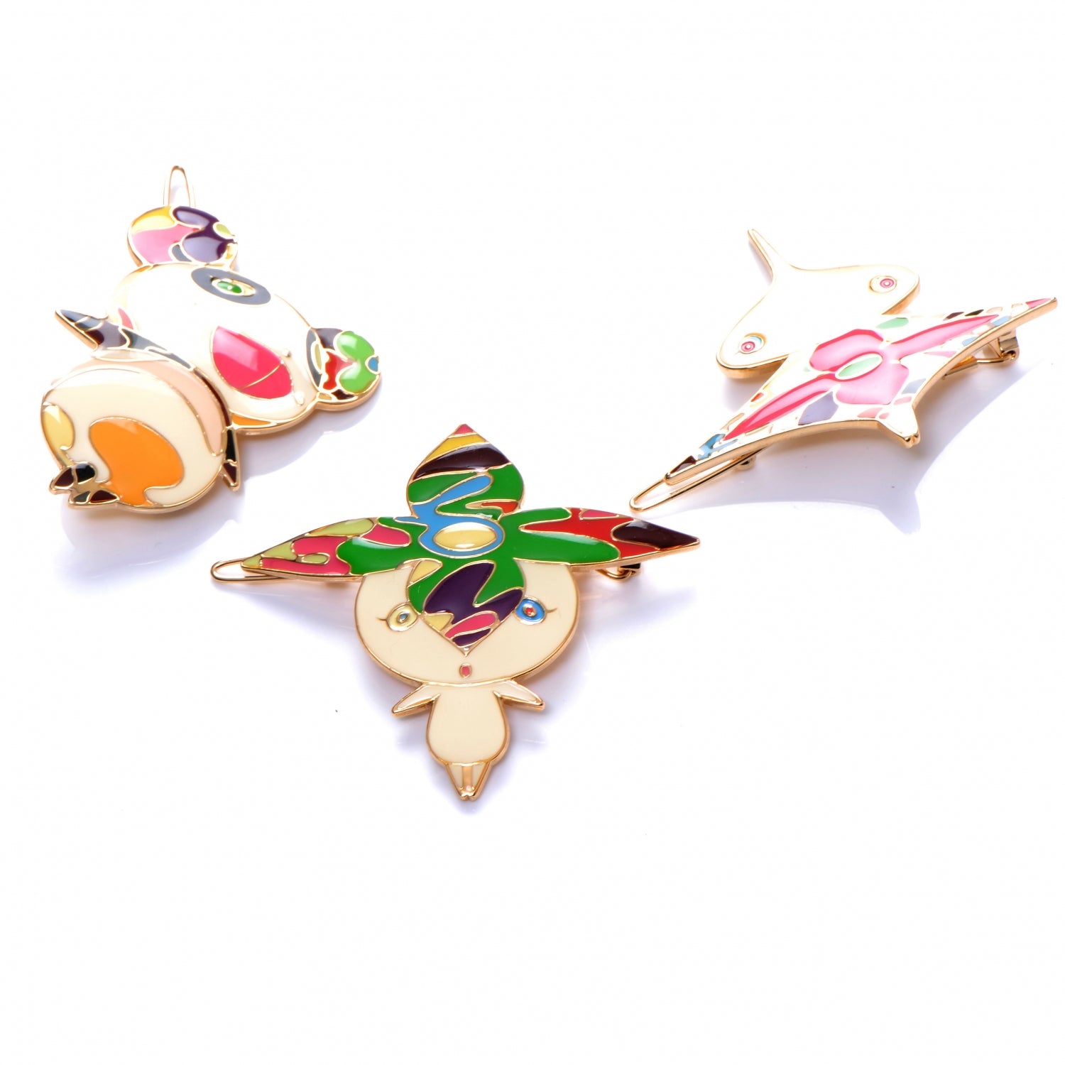 Louis Vuitton Murakami Hair Barrettes 3 1 of 7