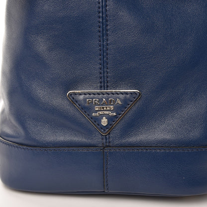 Prada Soft Calf Bucket Bag Bleuette 9 of 9