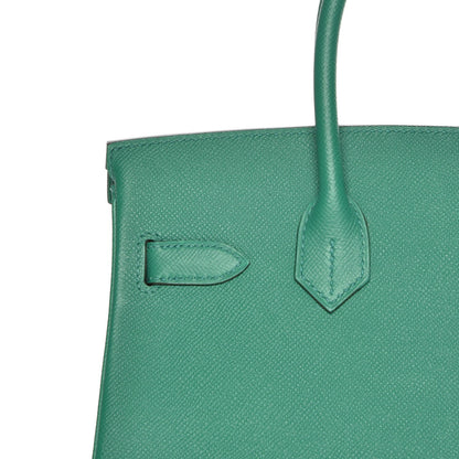 Hermes Epsom Birkin 30 Vert Vertigo 26 of 32