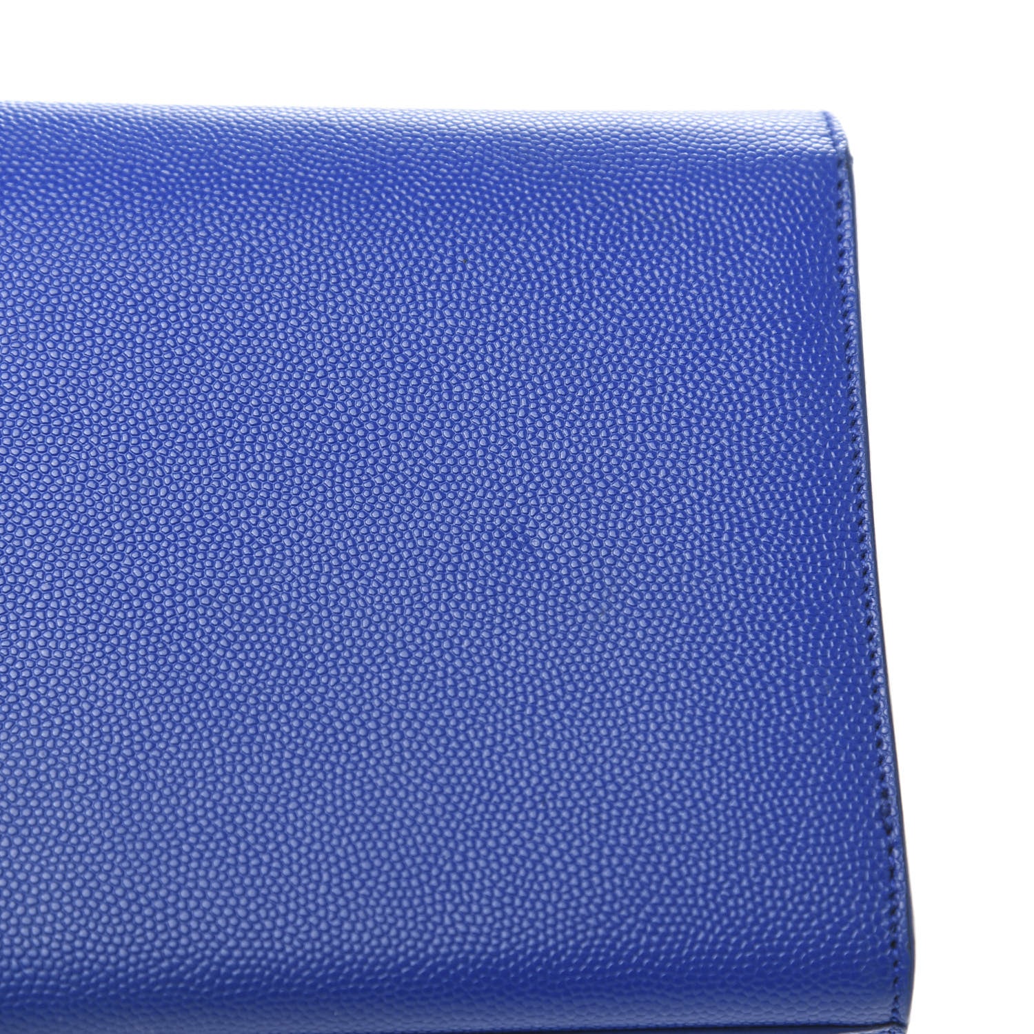 Saint Laurent Grain De Poudre Classic Monogram Cassandre Clutch Blue Majorelle 10 of 10