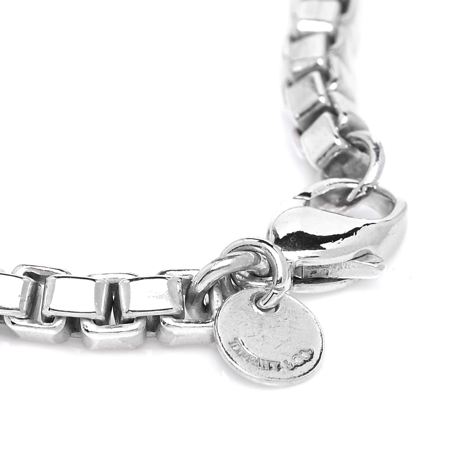 Tiffany Sterling Silver 4mm Venetian Link Bracelet 5 of 5