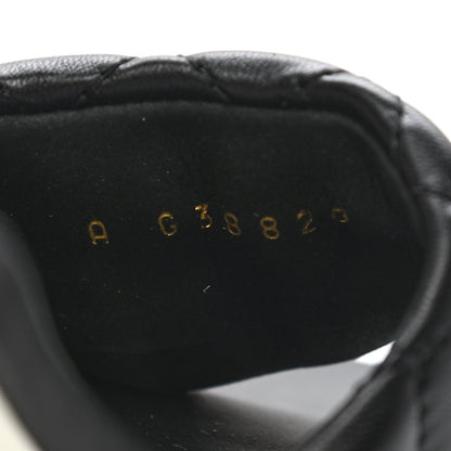 Chanel Lambskin Quilted Textured CC Mules 36 Black 8 of 9