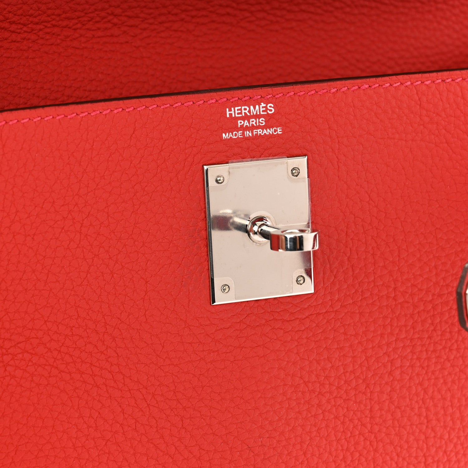 Hermes Togo Kelly Retourne 28 Rouge Casaque 6 of 14