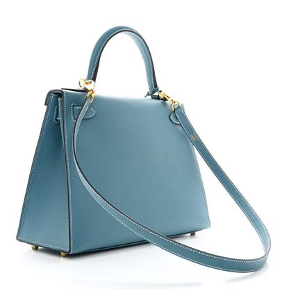 Hermes Epsom Kelly Sellier 28 New Blue Jean 2 of 15
