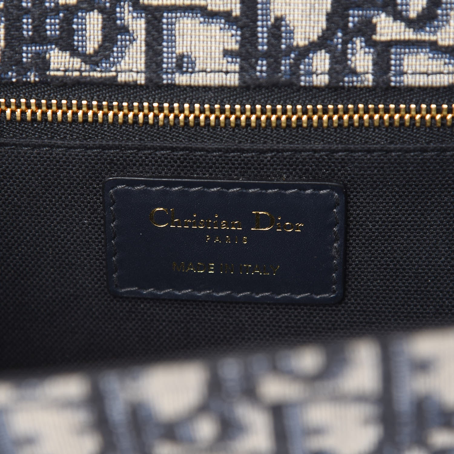 Christian Dior Oblique 30 Montaigne Chain Flap Bag Blue 9 of 11