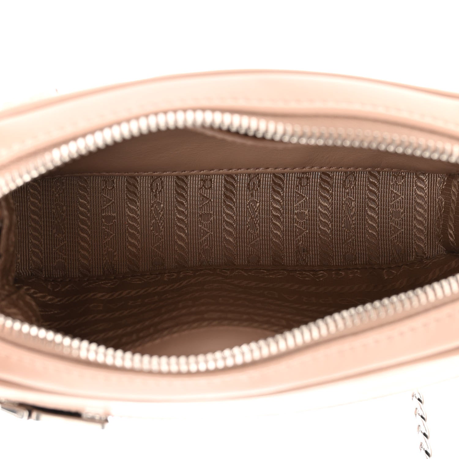 Prada Soft Calfskin Impunture Diagramme Belt Bag Cipria 5 of 10