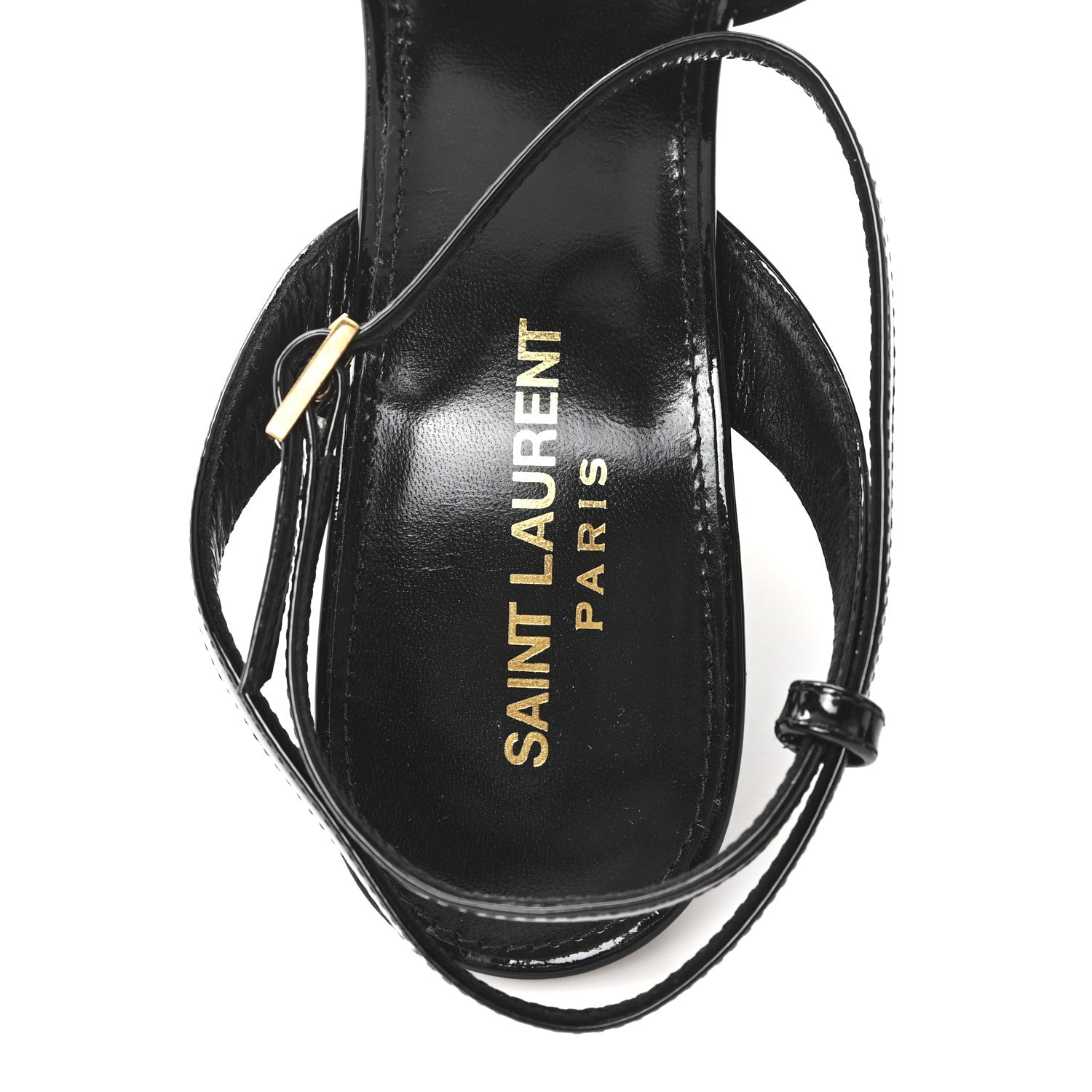 Saint Laurent Vernice Grupy Sexy 95 Tanouk Platform Sandals 39 Black 8 of 9