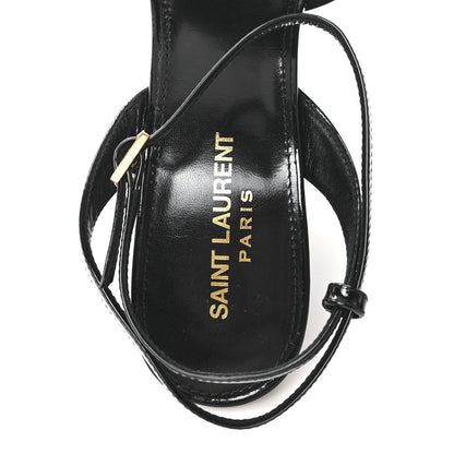 Saint Laurent Vernice Grupy Sexy 95 Tanouk Platform Sandals 39 Black 8 of 9