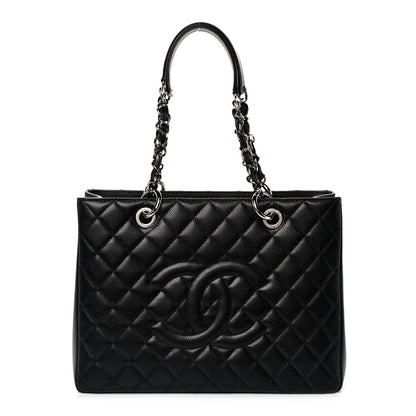 Chanel Caviar Quilted Grand Shopping Tote GST Black 1 of 11