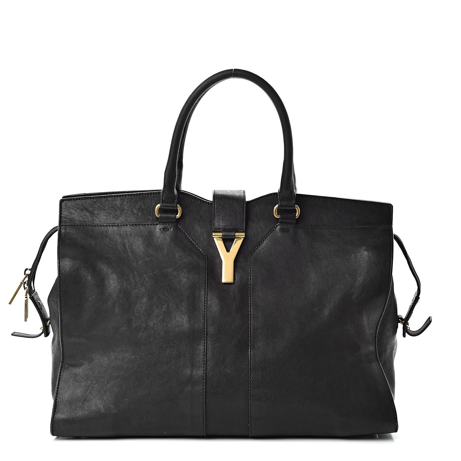 Saint Laurent Sheepskin Large Cabas ChYc Black 1 of 21