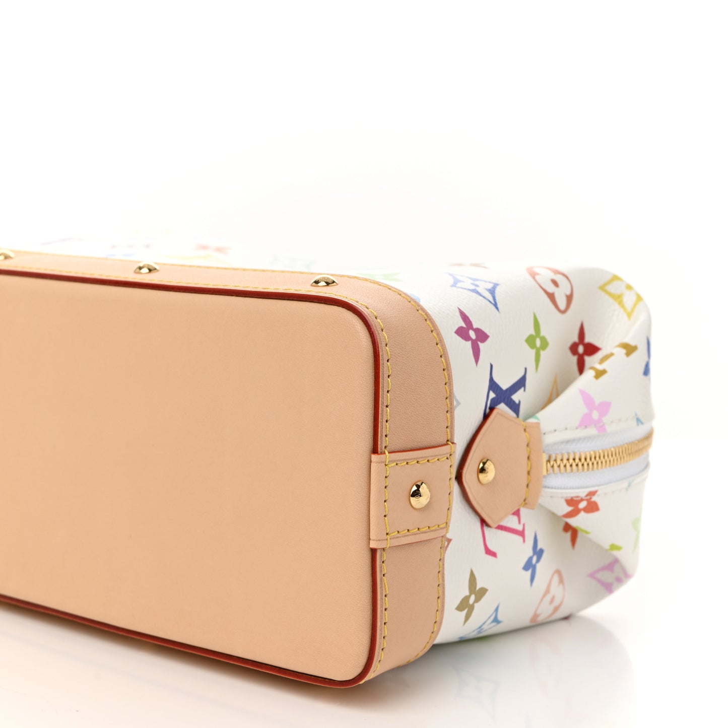 LV x TM Monogram Multicolor Cosmetic Pouch GM White