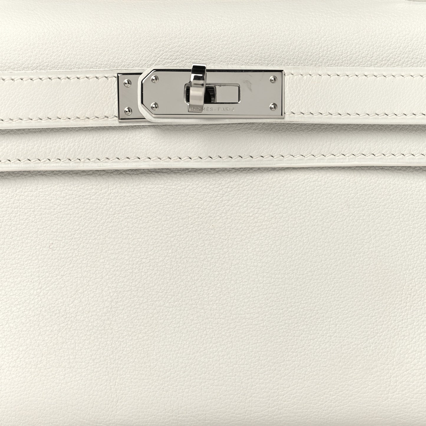 Swift Kelly Cut Clutch Pochette White