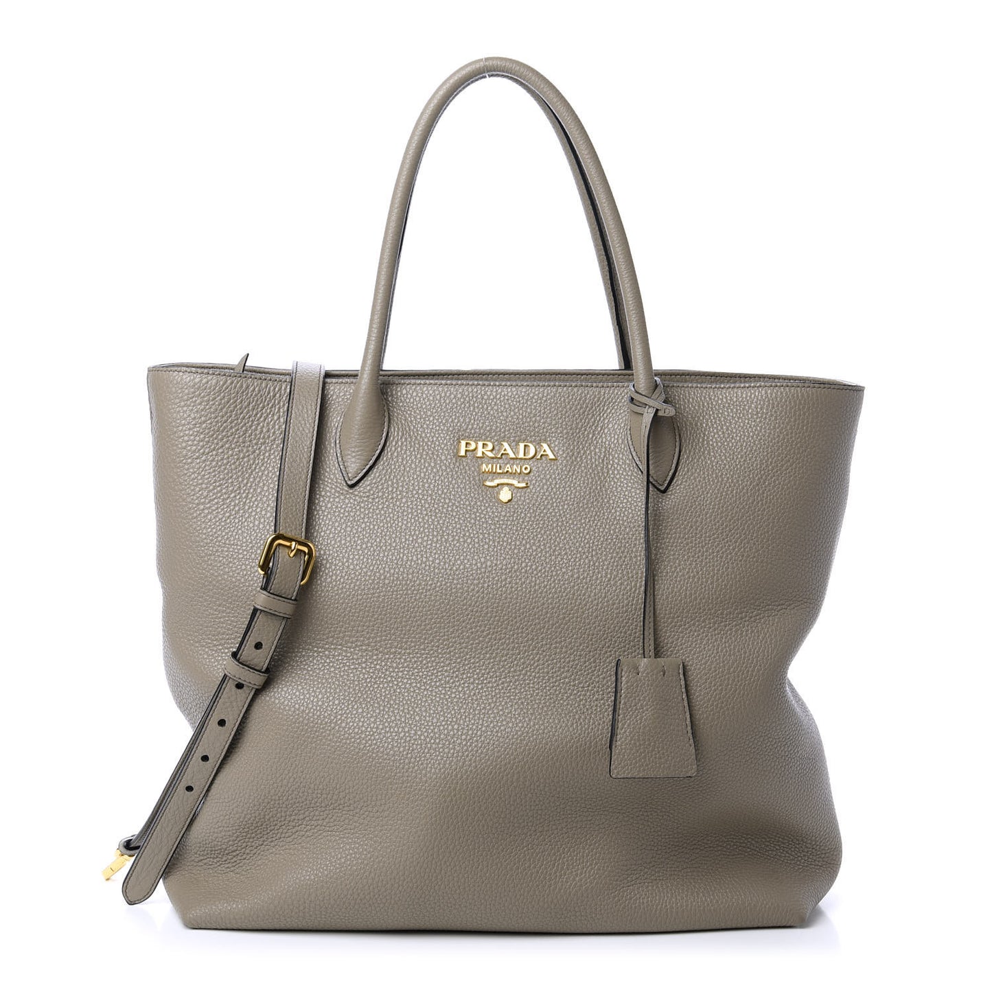 Vitello Daino Zippered Tote Argilla