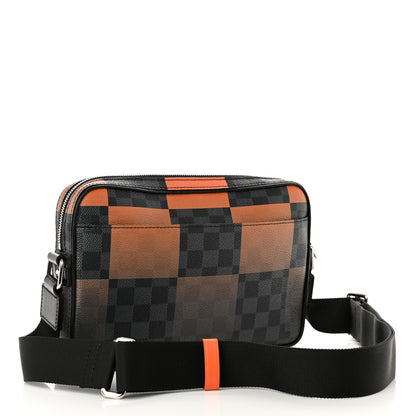 Louis Vuitton Giant Damier Graphite Alpha Messenger Bag Orange 3 of 9