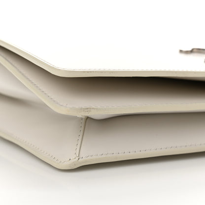 Celine Shiny Calfskin Trapeze Triomphe Bag White 8 of 13