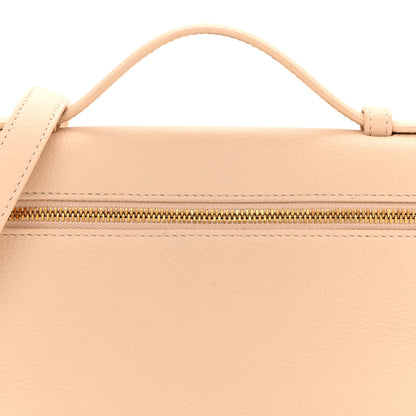 Loro Piana Grained Calfskin L19 Extra Pocket Pouch Creamed Honey 7 of 11