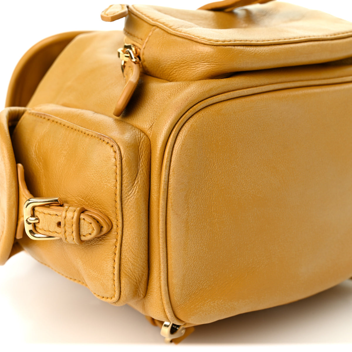 Soft Calfskin Medium Backpack Whiskey