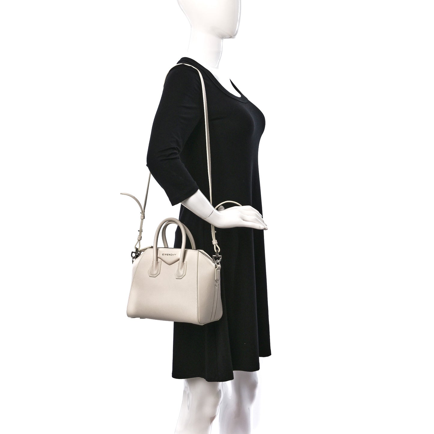 Sugar Goatskin Small Antigona Off White