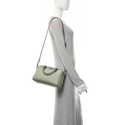 Gucci Summer Denim Calfskin GG Monogram Small Ophidia Top Handle Bag Pale Green 2 of 11