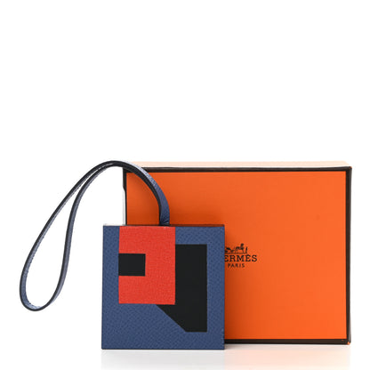 Hermes Epsom Sombrero Lettre Au Carre R Charm Bleu Brighton Bleu Obscur 3 of 3