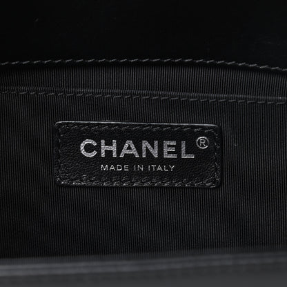 Chanel Lambskin Quilted Medium Boy Flap Black 6 of 17