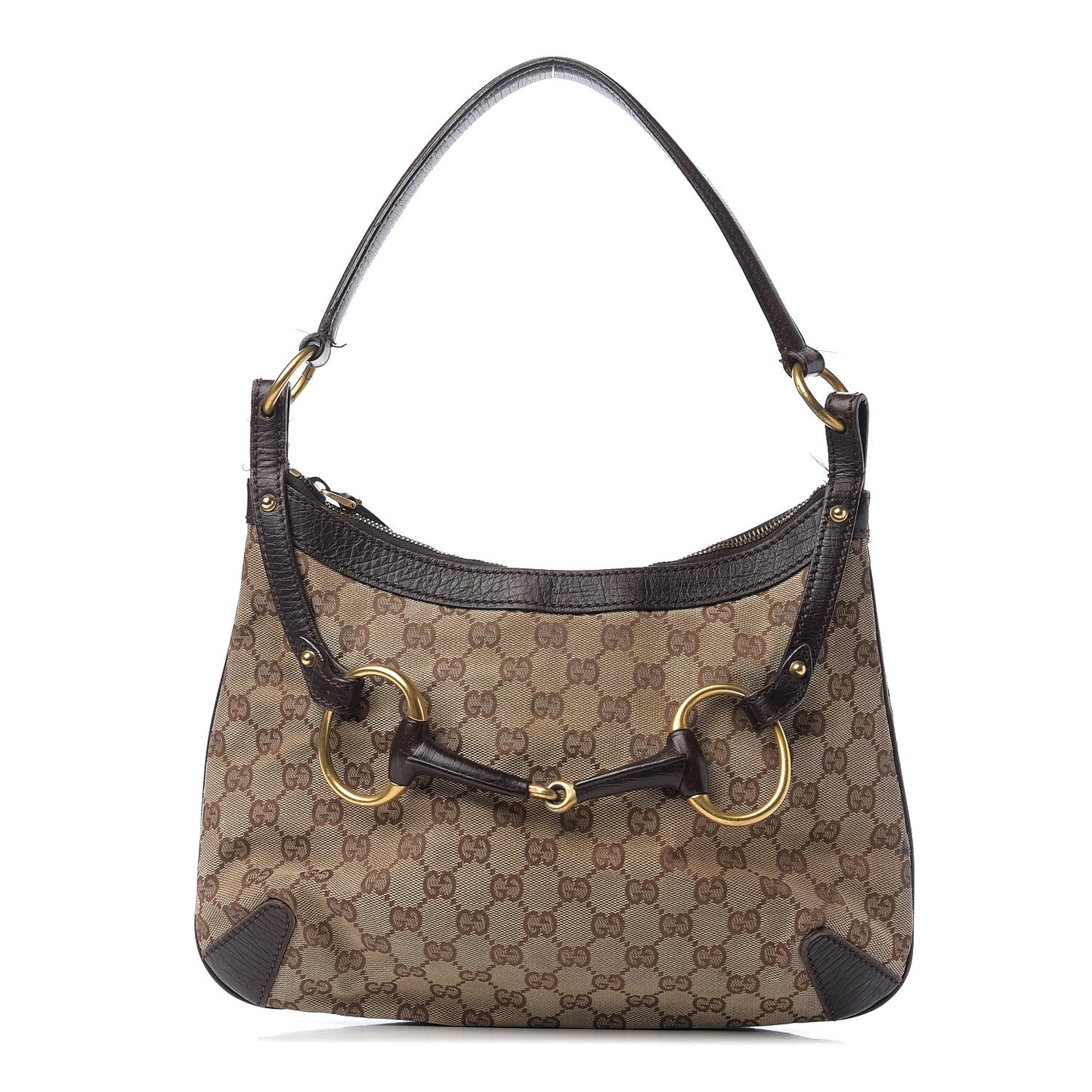 Monogram Horsebit Hobo Brown