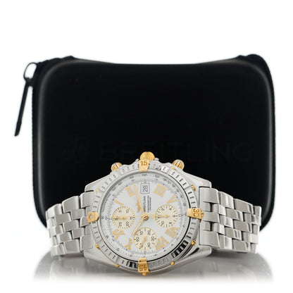 Breitling Stainless Steel 18K Yellow Gold 43mm Crosswind Chronograph Automatic Watch B13355 5 of 5
