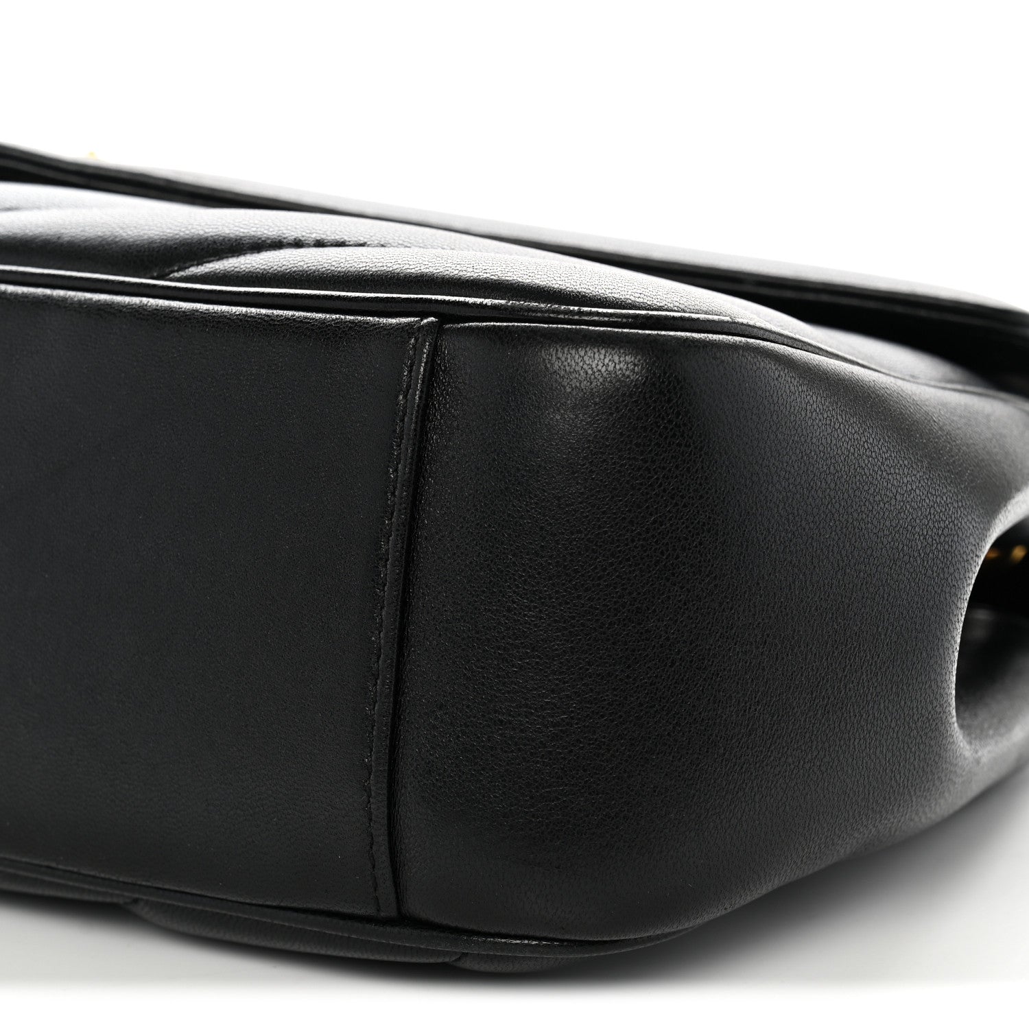 Saint Laurent Lambskin Chevron Quilted Medium Loulou Black 10 of 12