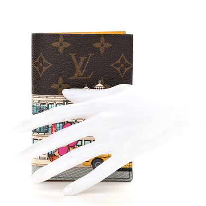 Louis Vuitton Monogram 2022 Christmas Animation New York Soho Passport Cover Yellow 2 of 6