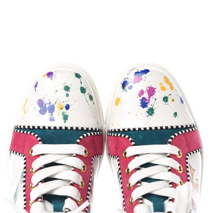 Christian Louboutin Calfskin Womens In Love Rantus Orlato Sneakers 35 White Multicolor 14 of 15