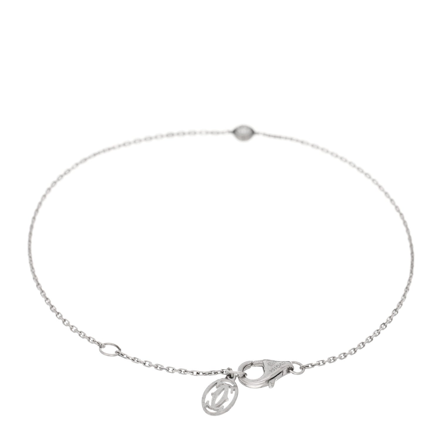 Cartier 18K White Gold Diamond XS D'Amour Bracelet 2 of 4