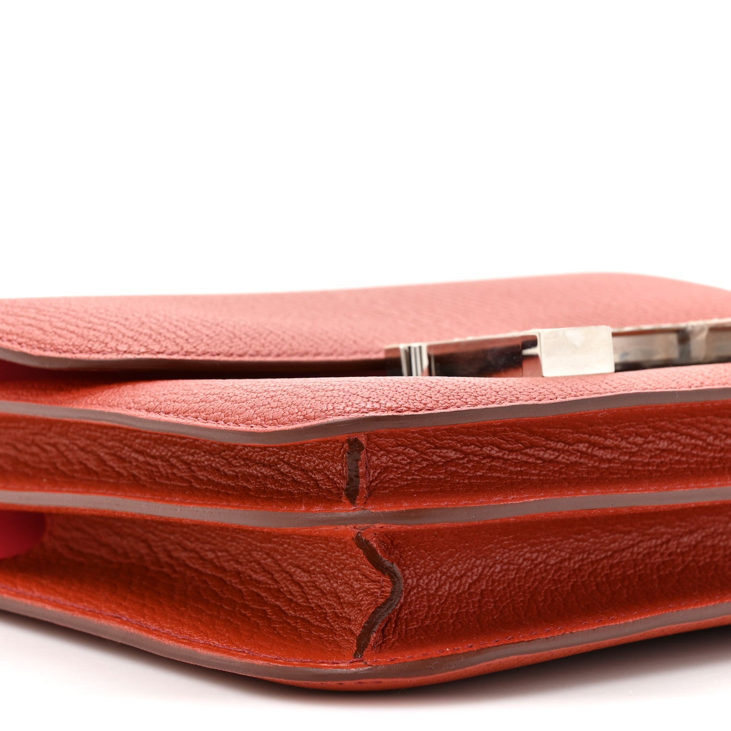 Hermes Chevre Mysore Verso Constance 18 Brique Rose Lipstick