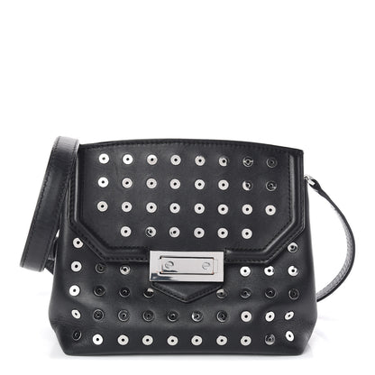 Alexander Wang Lambskin Small Eyelets Marion Tote Black Silver Hardware 1 of 11