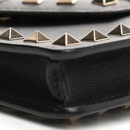 Valentino Garavani Calfskin Rockstud Phone Case With Chain Black 17 of 25