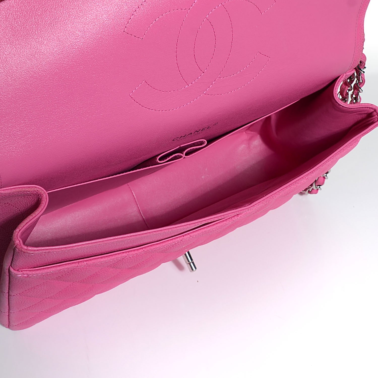 Chanel Iridescent Caviar Maxi Double Flap Pink 5 of 9
