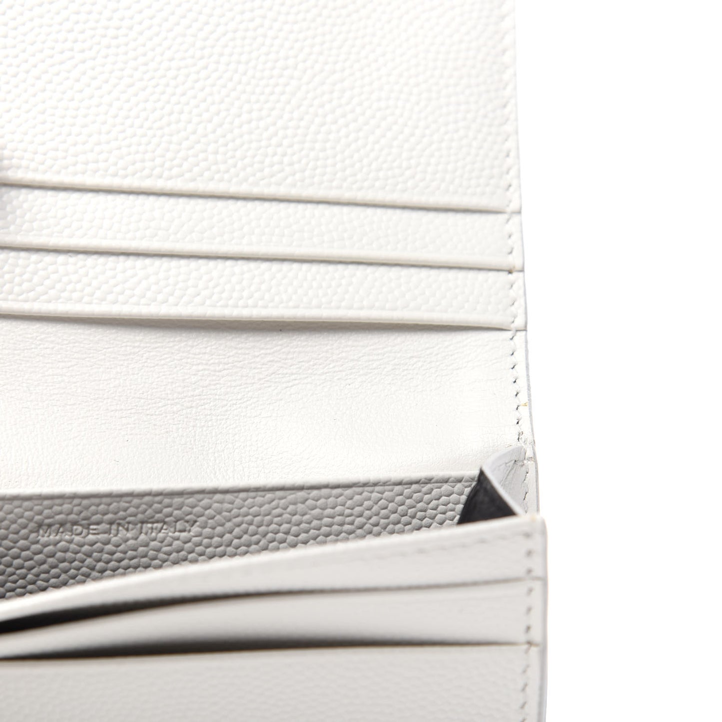 Grain De Poudre Matelasse Chevron Monogram Card Case Blanc Optique