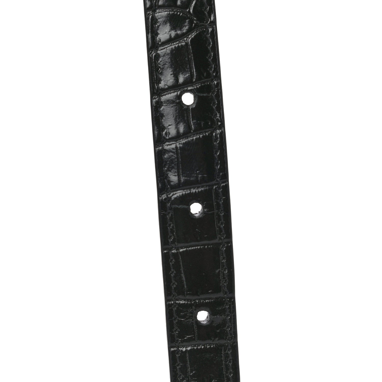 Saint Laurent Calfskin Crocodile Embossed Monogram Kate Belt Bag Black 20 of 20
