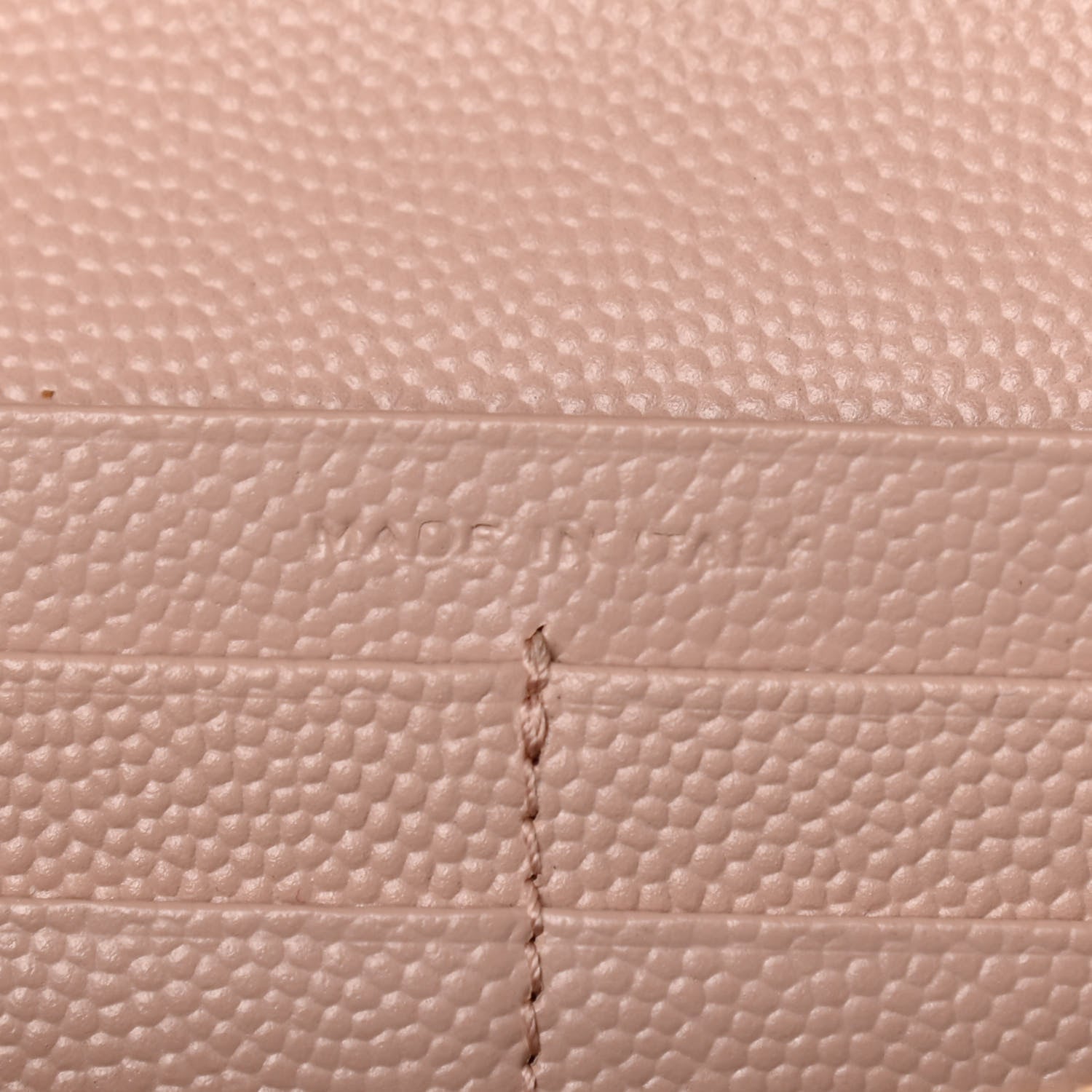 Saint Laurent Grain De Poudre Matelasse Chevron Monogram Flap Wallet Pale Pink 7 of 14