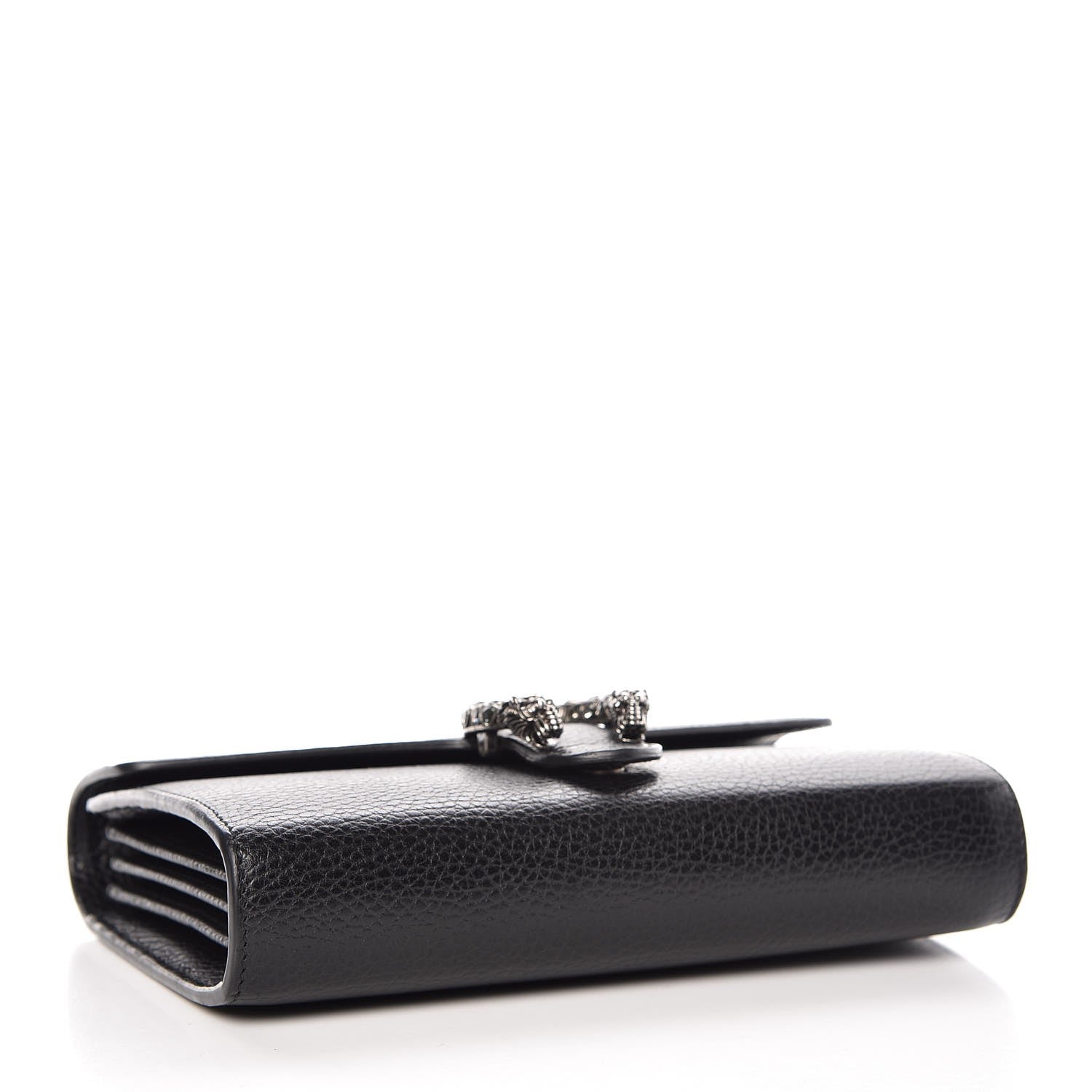 Gucci Calfskin Mini Dionysus Chain Wallet Black 4 of 9