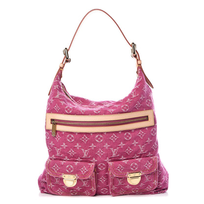 Louis Vuitton Denim Baggy GM Fuchsia 1 of 12