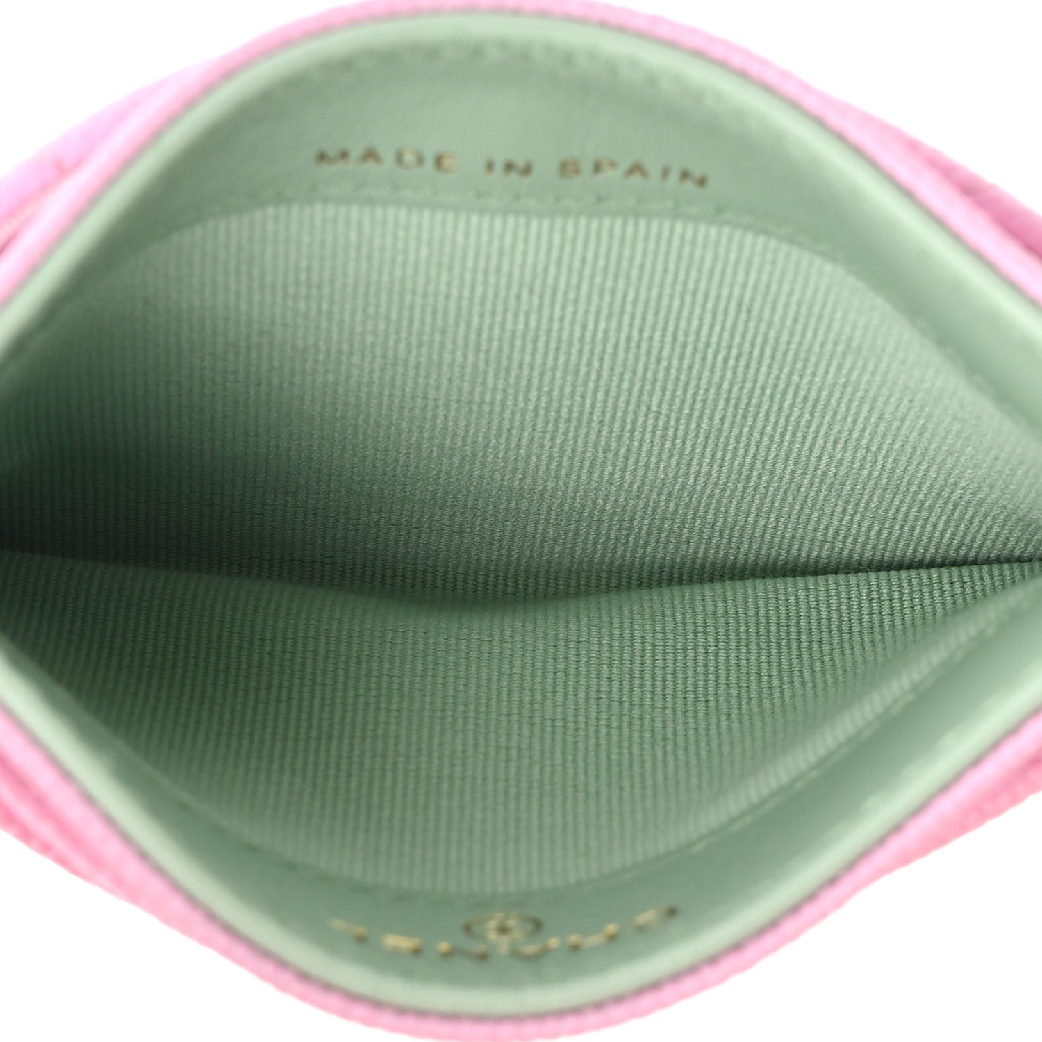 Chanel Caviar Metal Perforated Quilted Card Holder Lilas 5 of 11