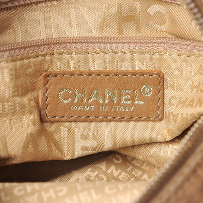Chanel Suede CC Shoulder Bag Beige 6 of 15