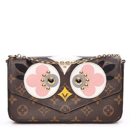 Louis Vuitton Monogram Lovely Birds Pochette Felicie Chain Wallet 1 of 7