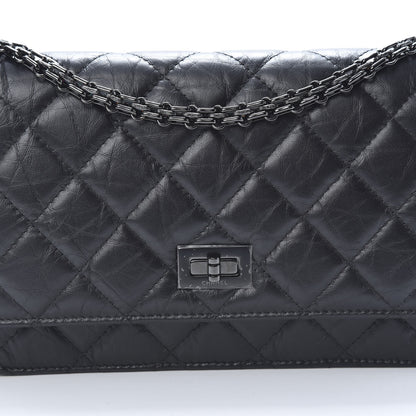 Chanel Aged Calfskin Quilted Reissue Wallet On Chain WOC So Black 8 of 11