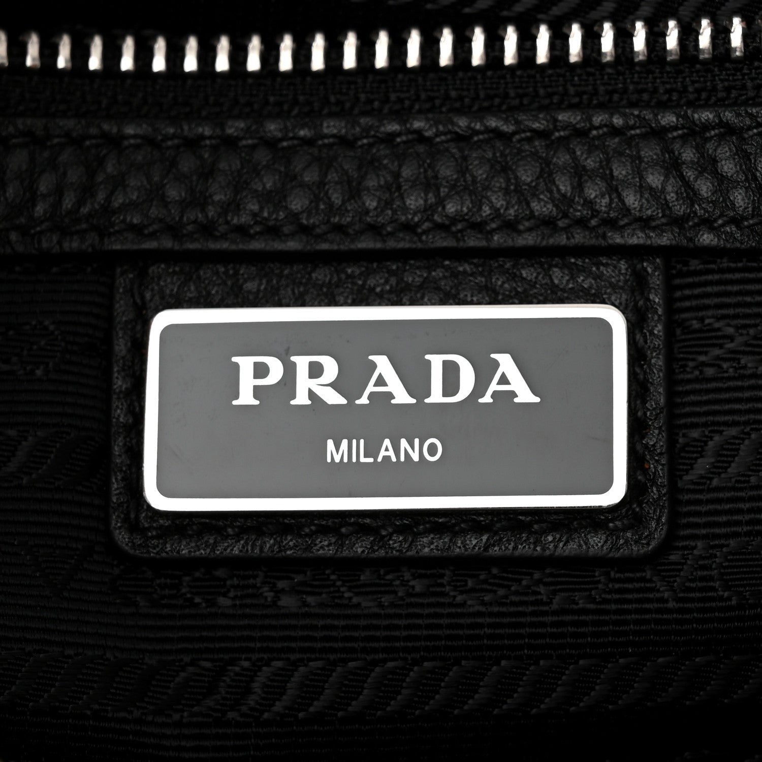 Prada Vitello City Wristlet Pouch Black 6 of 10